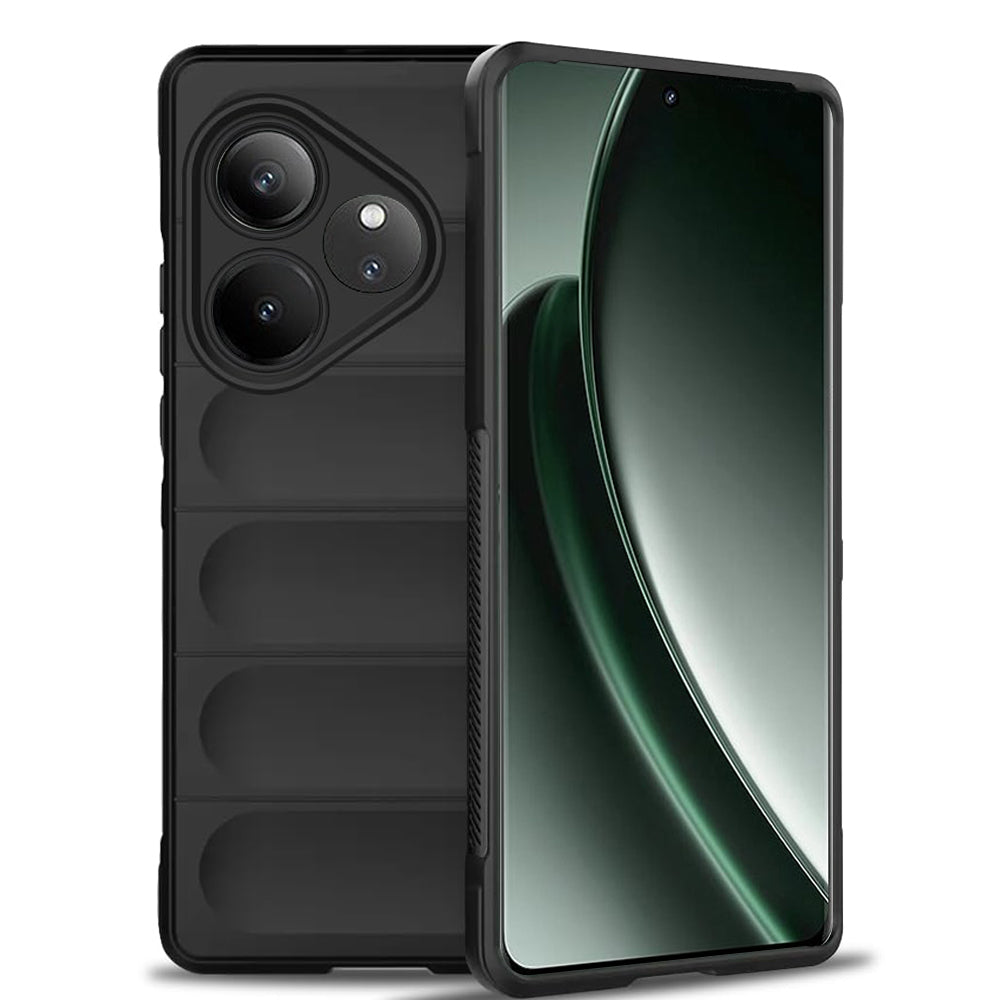 Husa de protectie Techsuit Magic Shield compatibila cu Realme GT 6T, acoperire spate, negru