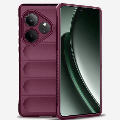 Husa de protectie Techsuit Magic Shield compatibila cu Realme GT 6, acoperire spate, visiniu