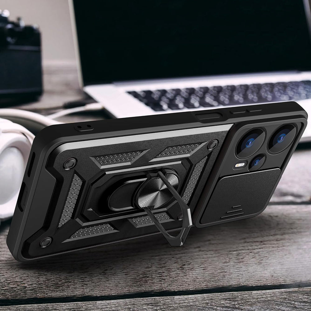 Husa de protectie Techsuit CamShield Series compatibila cu Realme GT 6T, acoperire spate, albastru