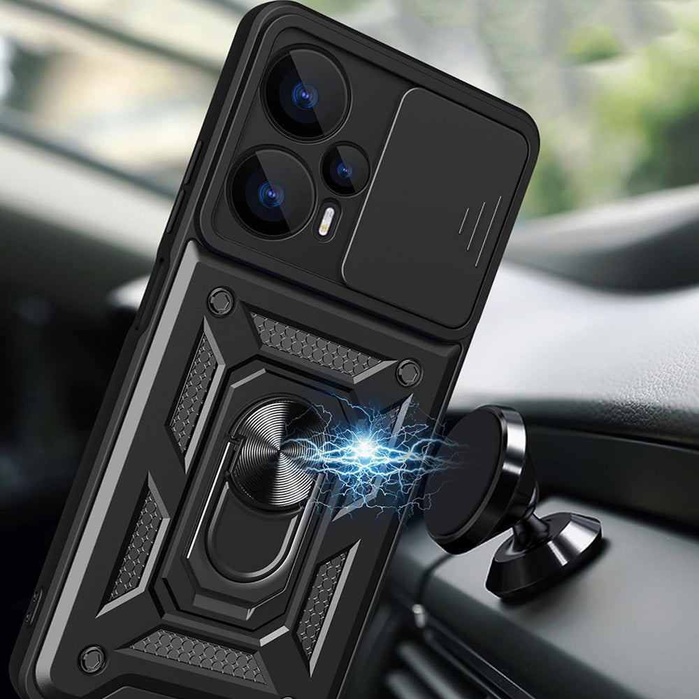 Husa de protectie Techsuit CamShield Series compatibila cu Realme GT 6T, acoperire spate, verde