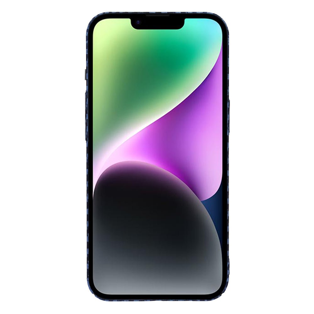 Husa de protectie Techsuit Carbonite FiberShell compatibila cu Apple iPhone 14 , acoperire spate, albastru deschis