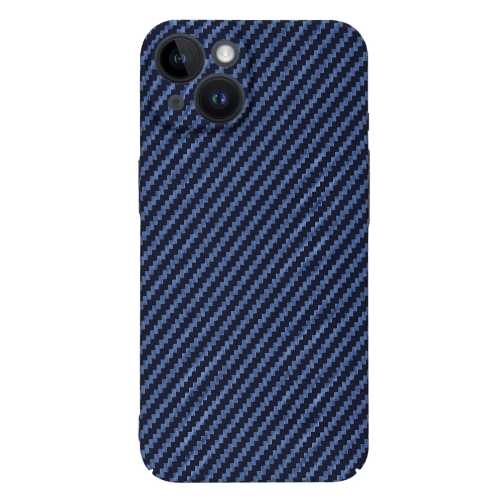 Husa de protectie Techsuit Carbonite FiberShell compatibila cu Apple iPhone 14 , acoperire spate, albastru deschis