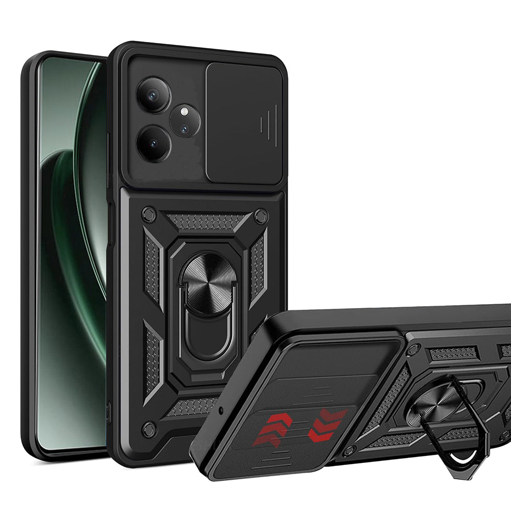 Husa de protectie Techsuit CamShield Series compatibila cu Realme GT 6, acoperire spate, negru