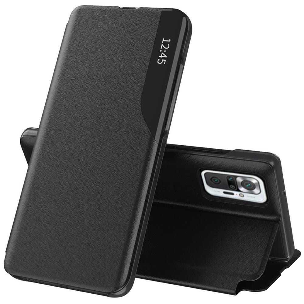 Husa de protectie Techsuit eFold Series compatibila cu Xiaomi Redmi Note 10 Pro Max, acoperire spate, negru