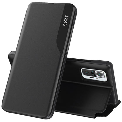 Husa de protectie Techsuit eFold Series compatibila cu Xiaomi Redmi Note 10 Pro Max, acoperire spate, negru