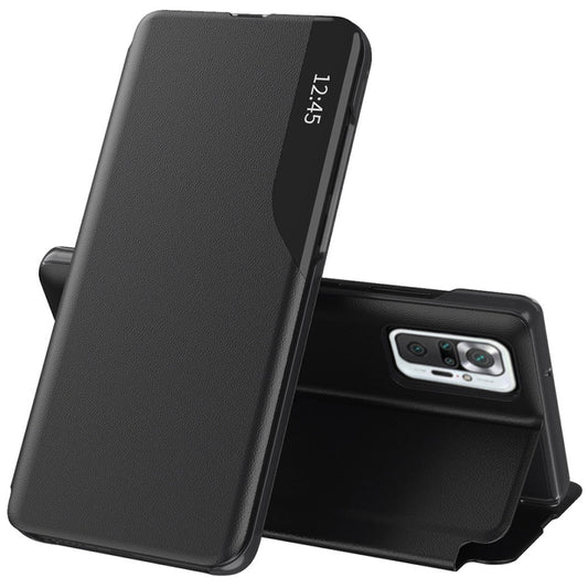 Husa de protectie Techsuit eFold Series compatibila cu Xiaomi Redmi Note 10 Pro Max, acoperire spate, negru