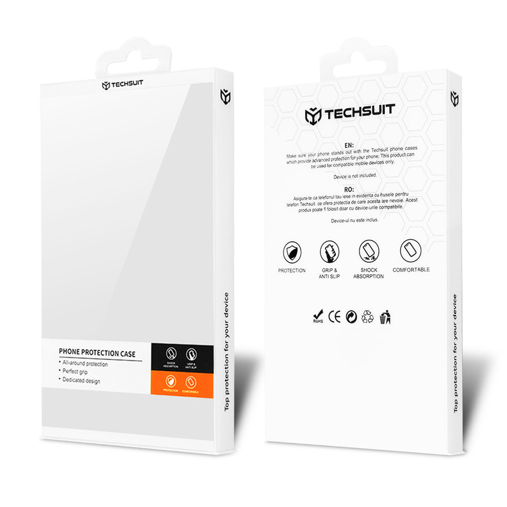 Husa de protectie Techsuit Carbonite FiberShell compatibila cu Apple iPhone 15 Pro , acoperire spate, mov