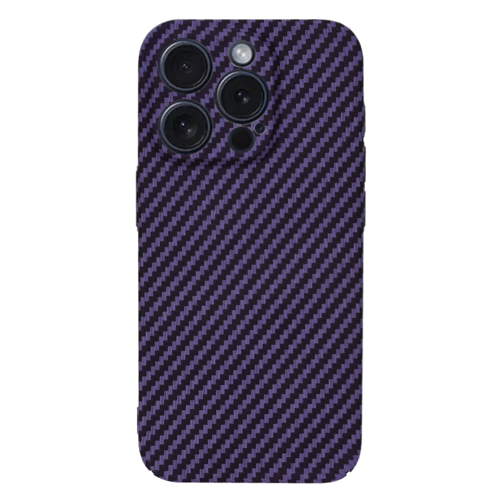 Husa de protectie Techsuit Carbonite FiberShell compatibila cu Apple iPhone 15 Pro , acoperire spate, mov