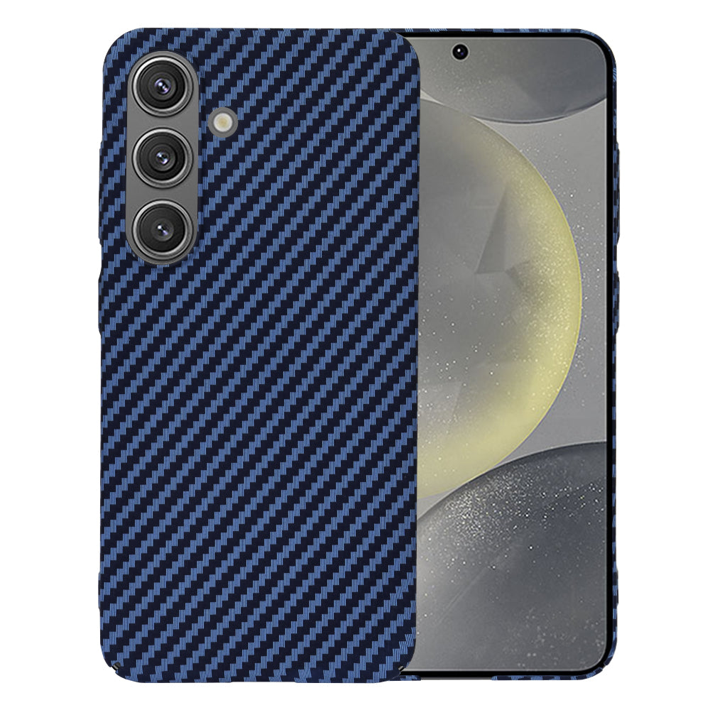 Husa de protectie Techsuit Carbonite FiberShell compatibila cu Samsung Galaxy S24 , acoperire spate, albastru deschis