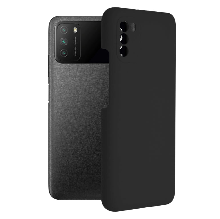 Husa de protectie Techsuit Soft Edge Silicone compatibila cu Xiaomi Poco M3, acoperire spate, negru
