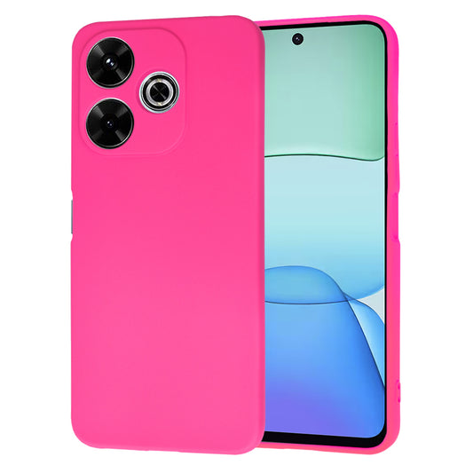 Husa de protectie Techsuit SoftFlex compatibila cu Xiaomi Redmi 13, acoperire spate, roz neon