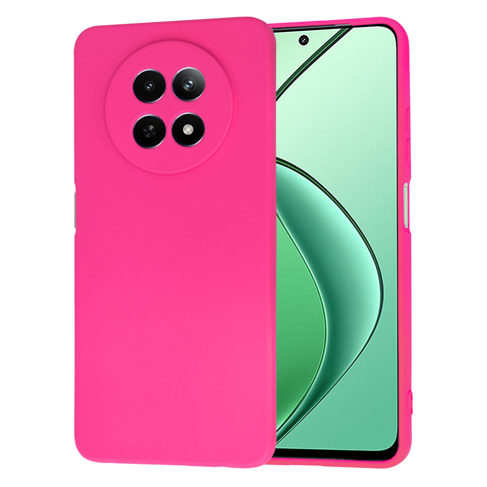 Husa de protectie Techsuit SoftFlex compatibila cu Realme 12x, acoperire spate, roz neon