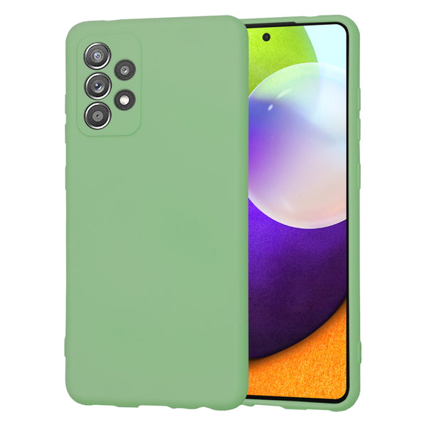 Husa de protectie Techsuit SoftFlex compatibila cu Samsung Galaxy A52 4G, acoperire spate, verde menta