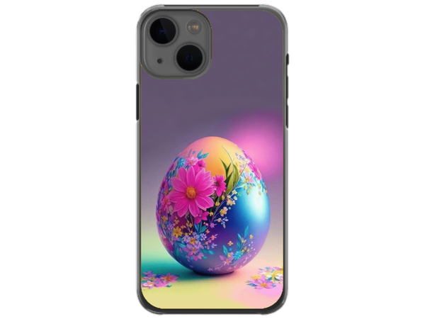 Husa Silicon HQCover compatibila cu Apple iPhone 13, model Easter Egg, rezistenta la socuri si zgarieturi, SP1M00002