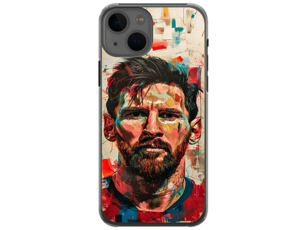 Husa Silicon HQCover compatibila cu Apple iPhone 13, model Messi v2, rezistenta la socuri si zgarieturi, SP1M00007