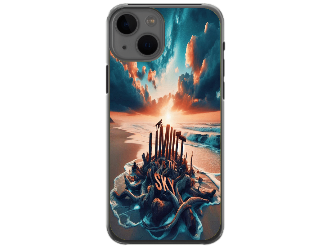 Husa Silicon HQCover compatibila cu Apple iPhone 13 Mini, model Plaja, rezistenta la socuri si zgarieturi, SP1M00009