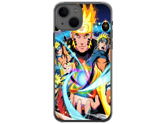 Husa Silicon HQCover compatibila cu Apple iPhone 13 Mini, model Naruto v1, rezistenta la socuri si zgarieturi, SP1M00020