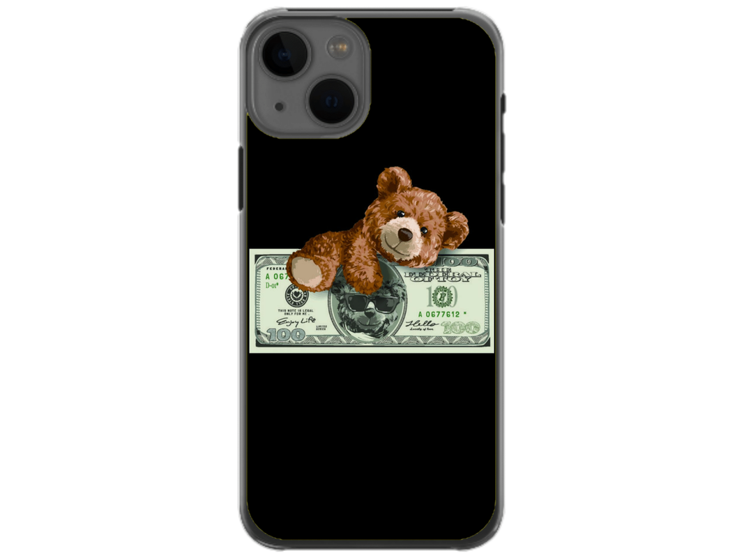 Husa Silicon HQCover compatibila cu Apple iPhone 13 Mini, model Urs Cool v2, rezistenta la socuri si zgarieturi, SP1M00034