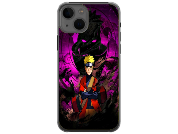 Husa Silicon HQCover compatibila cu Apple iPhone 13, model Naruto v2, rezistenta la socuri si zgarieturi, SP1M00047