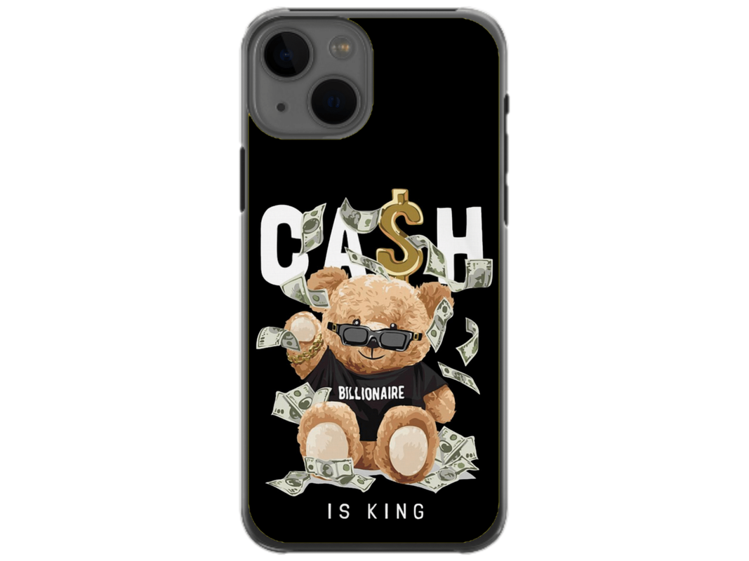 Husa Silicon HQCover compatibila cu Apple iPhone 13 Mini, model Urs Cool V5, rezistenta la socuri si zgarieturi, SP1M00050