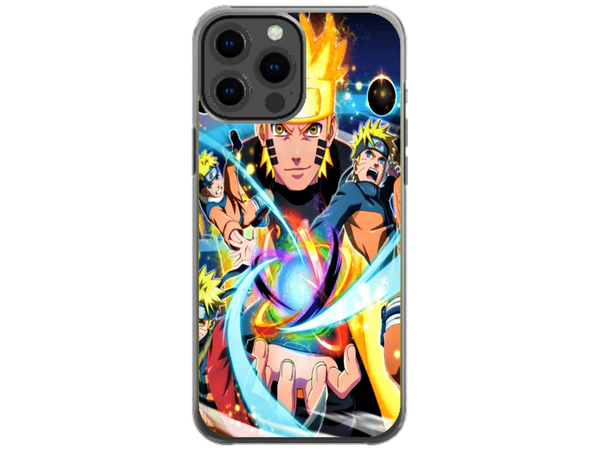 Husa Silicon HQCover compatibila cu Apple iPhone 13 Pro Max, model Naruto v1, rezistenta la socuri si zgarieturi, SP1M00020