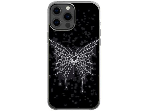 Husa Silicon HQCover compatibila cu Apple iPhone 13 Pro Max, model Butterfly, rezistenta la socuri si zgarieturi, SP1M00038