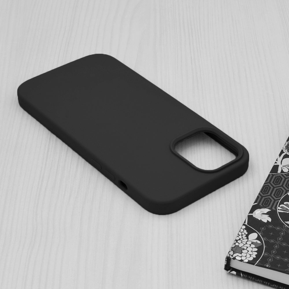 Husa de protectie Techsuit Soft Edge Silicone compatibila cu Apple iPhone 12 Pro Max, acoperire spate, negru