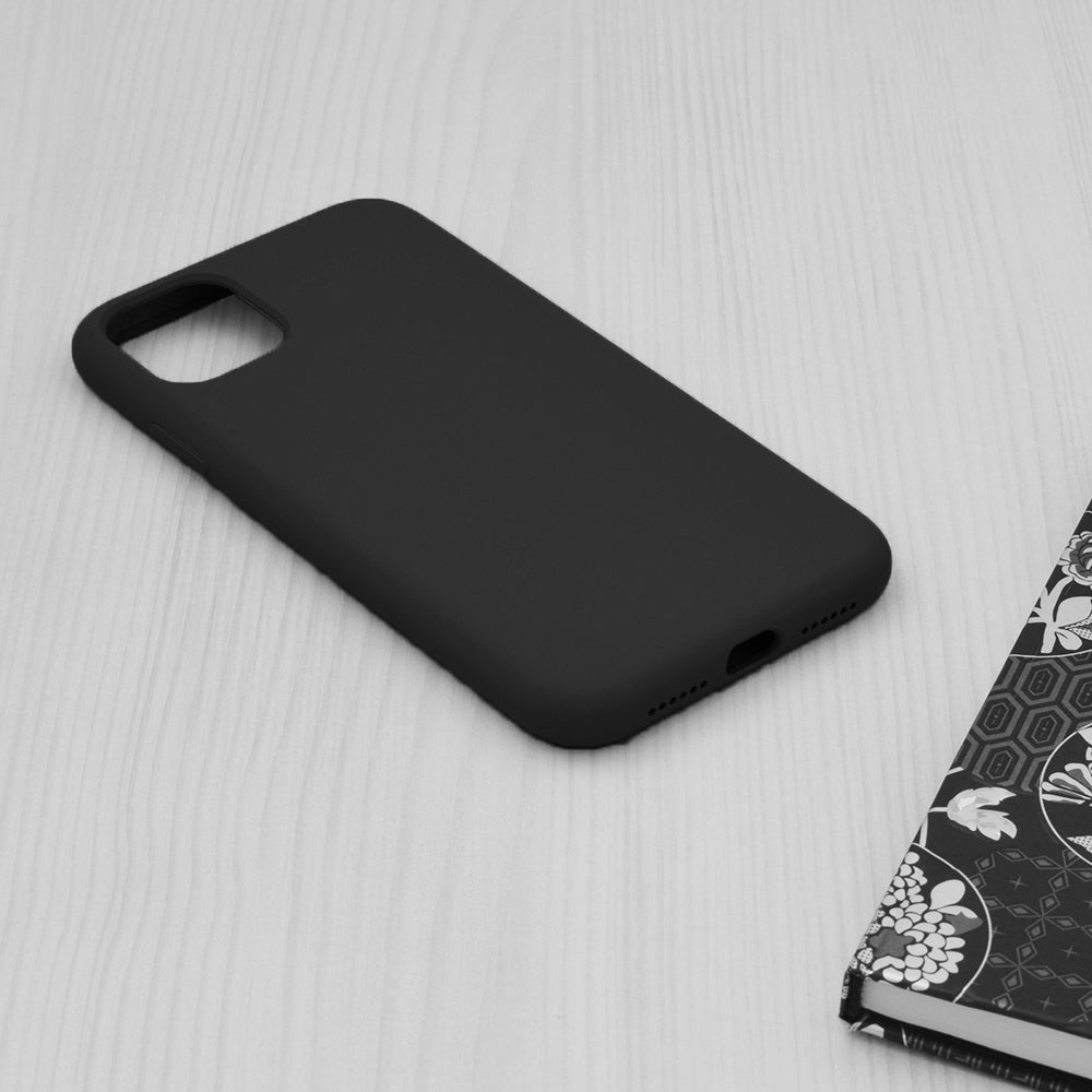 Husa de protectie Techsuit Soft Edge Silicone compatibila cu Apple iPhone 11 Pro Max, acoperire spate, negru