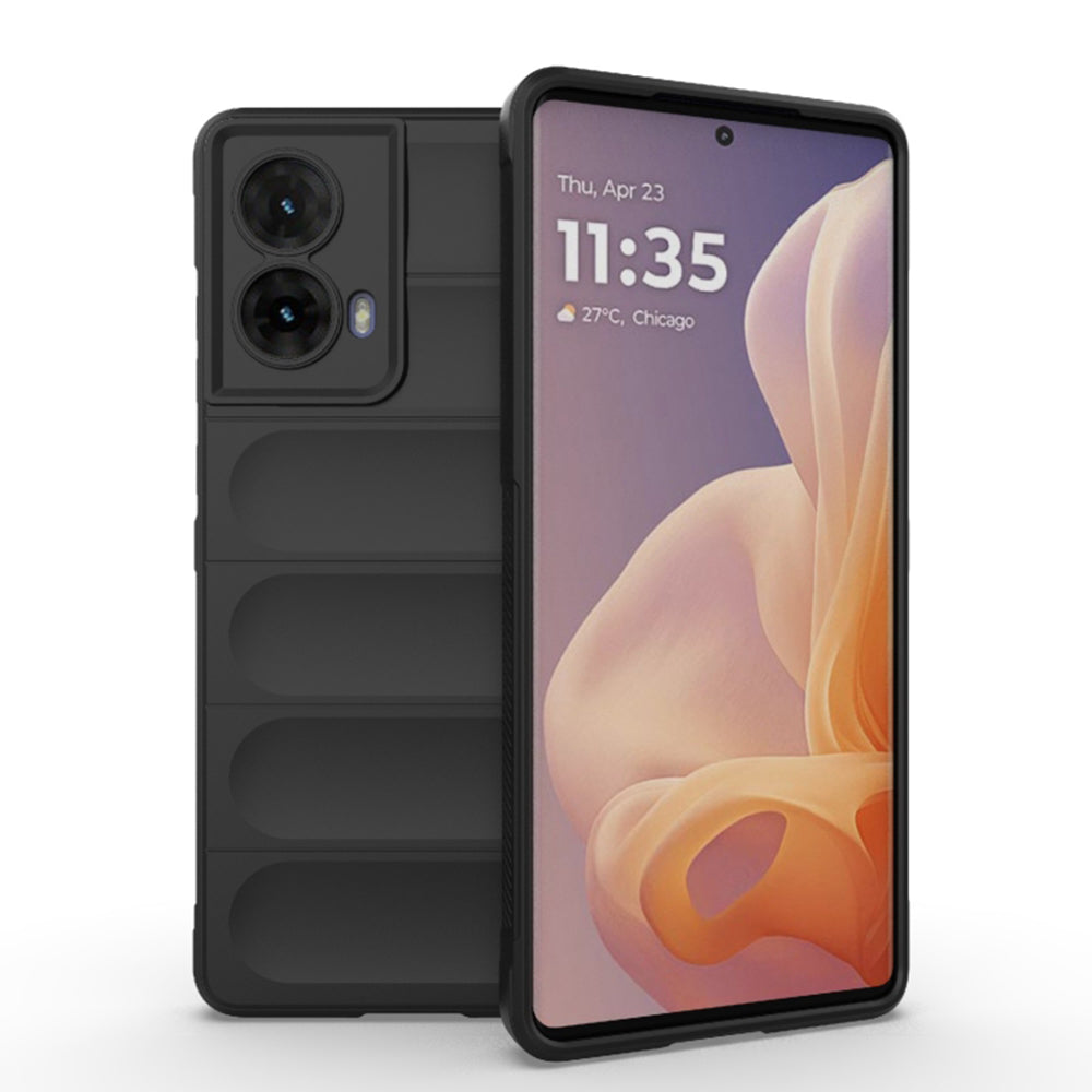 Husa de protectie Techsuit Magic Shield compatibila cu Motorola Moto G85, acoperire spate, negru