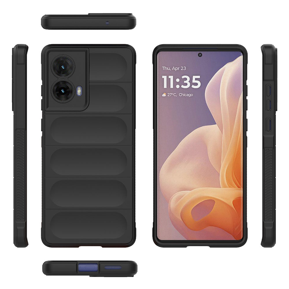 Husa de protectie Techsuit Magic Shield compatibila cu Motorola Moto G85, acoperire spate, negru