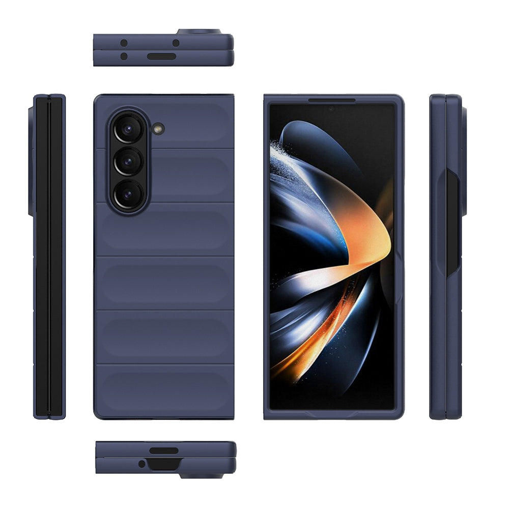 Husa de protectie Techsuit Magic Shield compatibila cu Samsung Galaxy Z Fold6, acoperire spate, visiniu