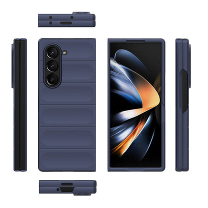 Husa de protectie Techsuit Magic Shield compatibila cu Samsung Galaxy Z Fold6, acoperire spate, visiniu