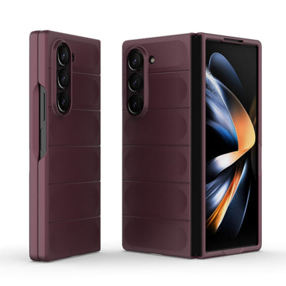 Husa de protectie Techsuit Magic Shield compatibila cu Samsung Galaxy Z Fold6, acoperire spate, visiniu