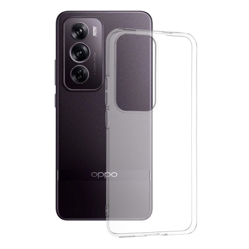Husa de protectie Techsuit Clear Silicone compatibila cu Oppo Reno12 Pro, acoperire spate, transparent