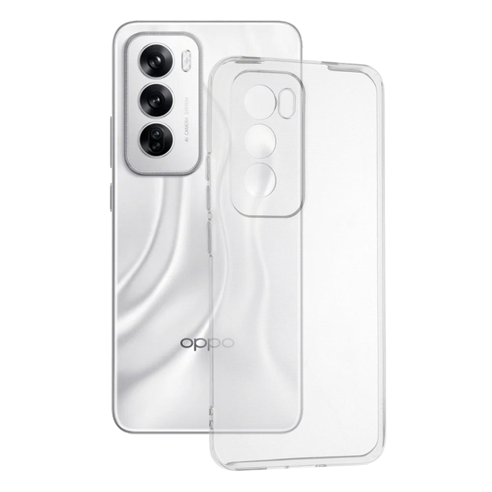 Husa de protectie Techsuit Clear Silicone compatibila cu Oppo Reno12, acoperire spate, transparent