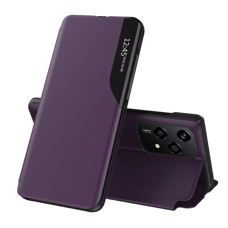 Husa de protectie Techsuit eFold Series compatibila cu Honor 200, acoperire spate, mov