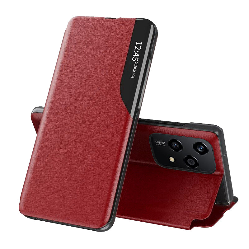 Husa de protectie Techsuit eFold Series compatibila cu Honor 200, acoperire spate, rosu