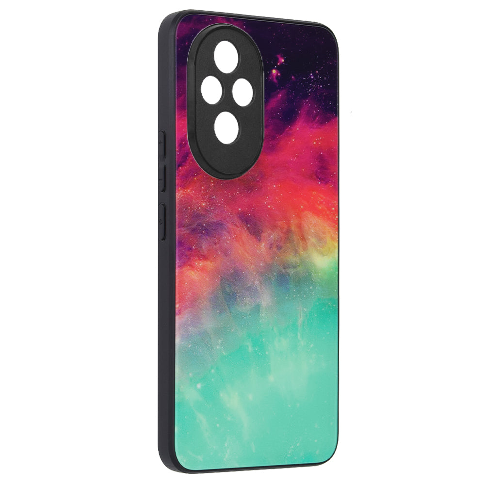 Husa de protectie Techsuit Glaze Series compatibila cu Honor 200, acoperire spate, Fiery Ocean