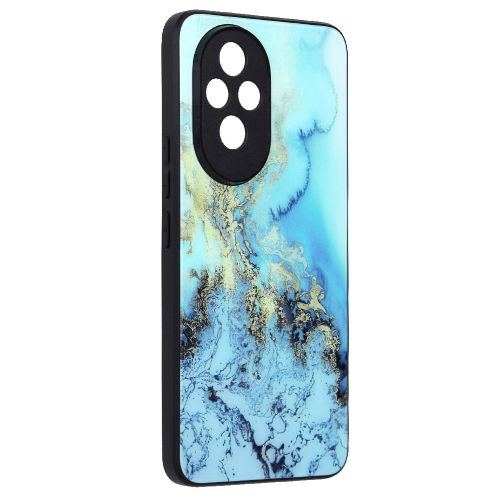 Husa de protectie Techsuit Glaze Series compatibila cu Honor 200, acoperire spate, Blue Ocean
