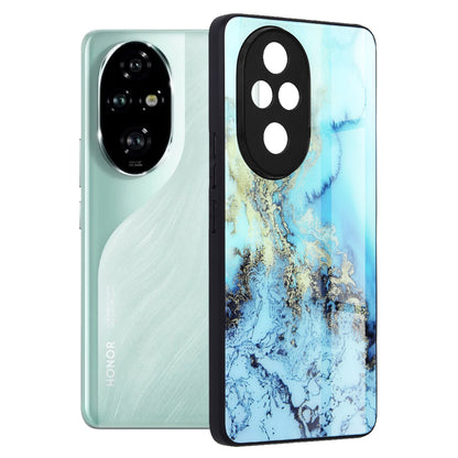 Husa de protectie Techsuit Glaze Series compatibila cu Honor 200 Pro, acoperire spate, Blue Ocean