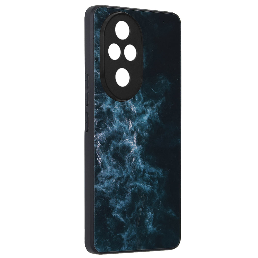 Husa de protectie Techsuit Glaze Series compatibila cu Honor 200 Pro, acoperire spate, Blue Nebula