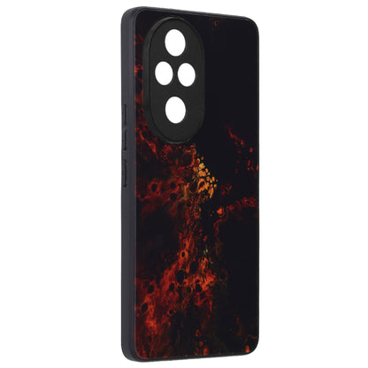 Husa de protectie Techsuit Glaze Series compatibila cu Honor 200 Pro, acoperire spate, Red Nebula