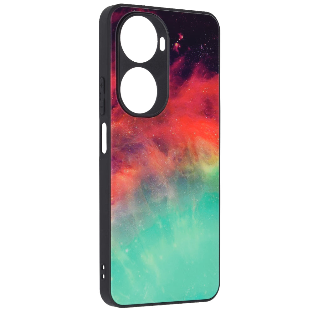 Husa de protectie Techsuit Glaze Series compatibila cu Huawei nova 12s, acoperire spate, Fiery Ocean