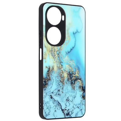 Husa de protectie Techsuit Glaze Series compatibila cu Huawei nova 12 SE, acoperire spate, Blue Ocean