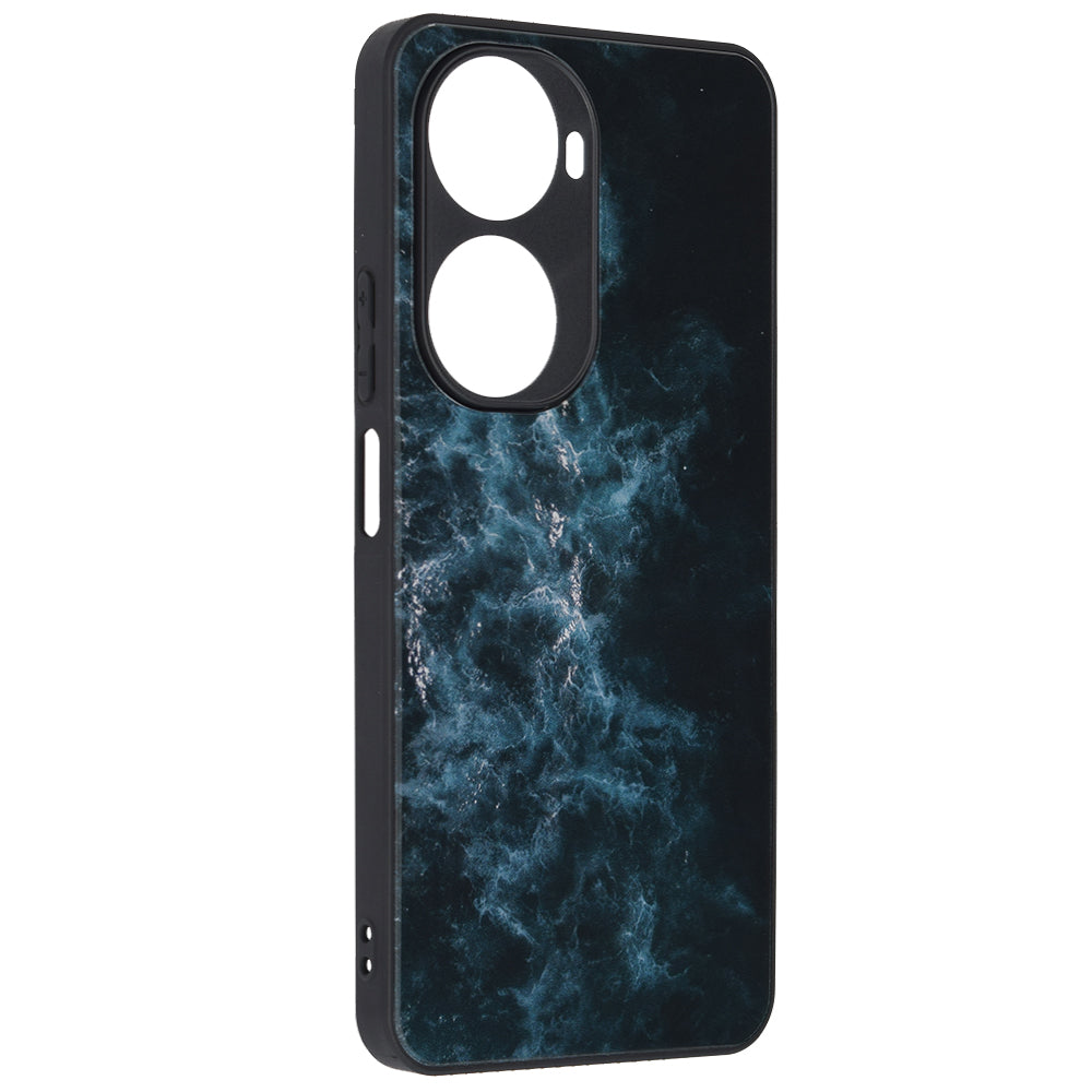 Husa de protectie Techsuit Glaze Series compatibila cu Huawei nova 12s, acoperire spate, Blue Nebula