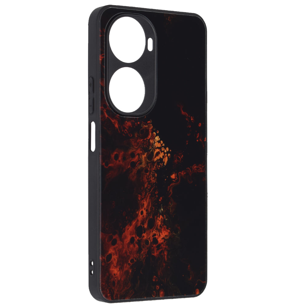 Husa de protectie Techsuit Glaze Series compatibila cu Huawei nova 12s, acoperire spate, Red Nebula
