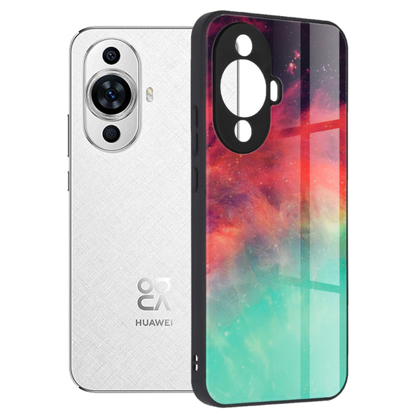 Husa de protectie Techsuit Glaze Series compatibila cu Huawei nova 11, acoperire spate, Fiery Ocean