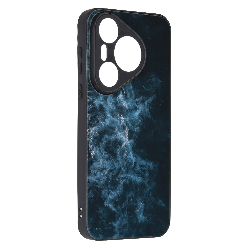 Husa de protectie Techsuit Glaze Series compatibila cu Huawei Pura 70, acoperire spate, Blue Nebula