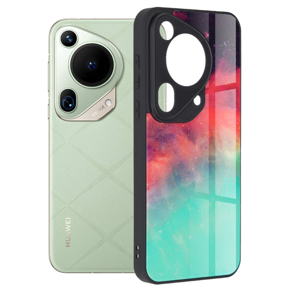 Husa de protectie Techsuit Glaze Series compatibila cu Huawei Pura 70 Ultra, acoperire spate, Fiery Ocean