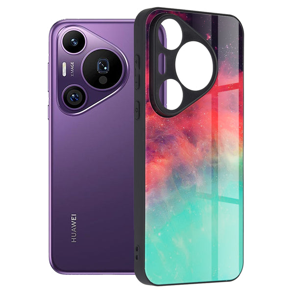 Husa de protectie Techsuit Glaze Series compatibila cu Huawei Pura 70 Pro, acoperire spate, Fiery Ocean